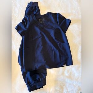 Figs Navy Blue Scrub Ensemble